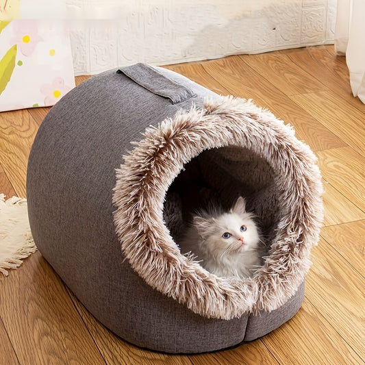 Elegant Portable Cat Bed – Cozy, Stylish & Travel-Friendly