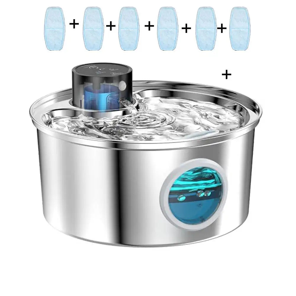 AquaFlow Smart Pet Fountain Stainless Steel